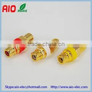 RCA Female Jacke to RCA Female Jack Barrel Coupler Adaptor Connector for Video Wall Plate and Panel thumbnail-2