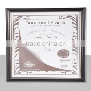JC 8.5x11in Black and Gold Document Frame Plastic Photo Frame Quality Choice thumbnail-2