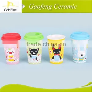 2015 New and Nice Printing Designed Paintable Ceramic Coffee Mug With Big Handle thumbnail-4