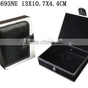 Fashion PU Leather Paper Watch Box With Black Velvet Insert Manufacturers China P1693W thumbnail-5