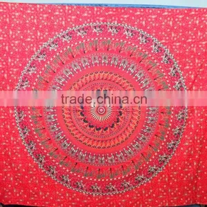 Printed Cotton Mandala Tapestry New Design Wall Hanging Wholesale Price Bedsheet Bohemian Throw thumbnail-2