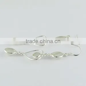 Rainbow Moon Stone Silver Earring, 925 Silver Jewellery, Handmade Silver Jewellery thumbnail-4