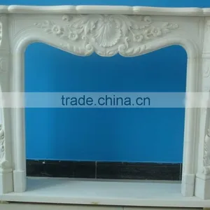 Marble Caving Fireplace Mantel thumbnail-1