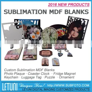 White Gloss Sublimation Wood Hardboard Blanks thumbnail-4