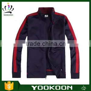 Mens 100% Polyester Zipped Man Soccer Track Jacket Sportwear thumbnail-1