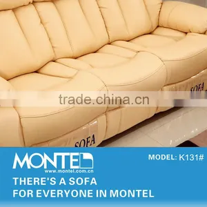New Model Italy Yellow Leather Sofa thumbnail-6