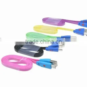 2015 Hot Selling Smile Face V8 Micro Usb Data Cable For Samsung Mobile Pone Micro USB Cable With Led thumbnail-6
