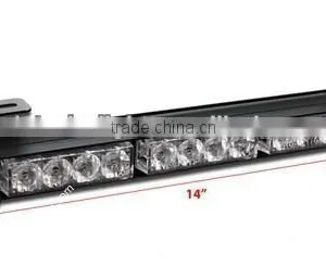 14" LED Traffic Advisor 7 Modes Emergency Hazard Strobe Light Bar thumbnail-4