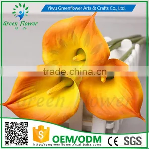 2016 Wholesales Real Touch Calla Lily PU Latex Artificial Flowers Home Decorative Flowers Wedding Decoration thumbnail-3