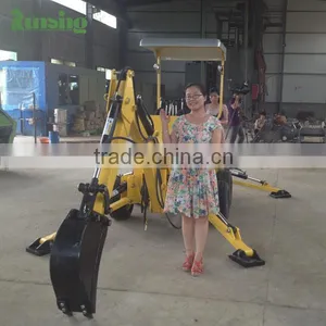 Mini Excavator Manufacturer Factory Direct Self Powered Towable Backhoe for Sale thumbnail-1
