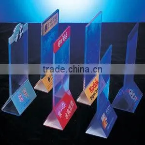 Custom Acrylic Tabletop Holder Menu Display Stand Acrylic Menu Holder Stands thumbnail-5
