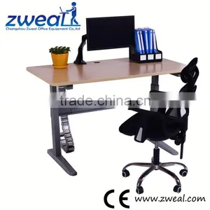Sit Stand Electrical Height Adjustable Computer Desks Factory Wholesale thumbnail-1