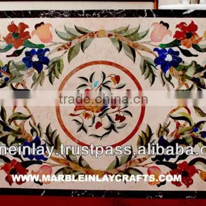 Marble Inlay Dinning Table Tops thumbnail-1