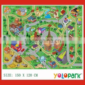 Big Size Baby Play Mat With Mini Car & Roadblock 2029 thumbnail-1