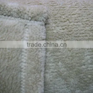 Competitive Plain Dyed Flannel Fleece Throw Portable Blanket thumbnail-2