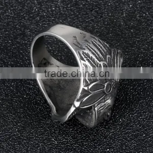 2016 Hot Selling Old Fashiones 316L Stainless Steel Indian Ring for Souvenir thumbnail-4