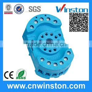 90.23 Mini Plastic 11Pins Din-rail Mouting 300V 7A Electrical Material Relay Plug Socket With CE thumbnail-1