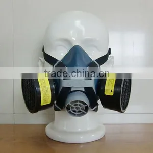 Half Face Mini Anti Chemical Gas Mask With Double Activated Carbon Filters for Anti-acid on Sale thumbnail-2