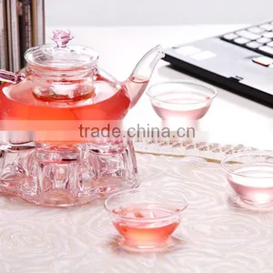 Super Heart Shape Tea Warmer Special Design Glass Teaware Gongfu Teaset thumbnail-4