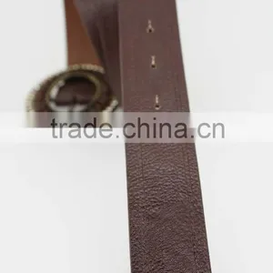2015 Vintage Style Women's Fashion PU Brand Belt With Rhinestone Circle Shape Buckle thumbnail-6