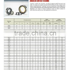 01 ANGULAR CONTACT BEARING 7000C 7000AC 7001C 7001AC 7002C thumbnail-1