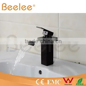 NEW Square Antique ORB Brass Single Handle Waterfall Basin Faucet/copper Water Tap thumbnail-2