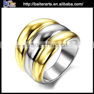 Fashion Men's Titanium Gold Ring ,cheap Gold Ring Designs for Men thumbnail-1