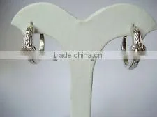18 K -WHITE GOLD- DIAMOND EARINGS thumbnail-1