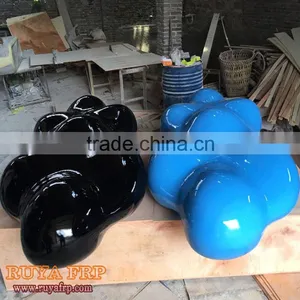 1.6M Fiberglass Cloud Shape Design Decoration Leisure Lounge Factory Modern Chair Outlet thumbnail-6