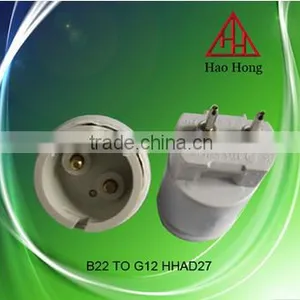 HAOHONG Two Pins B22 to G12 Lamp Convertor thumbnail-1