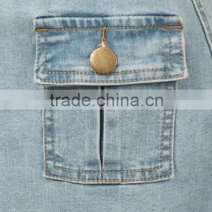 New Models Womens High Waisted Denim Pencil Skirt With Stretch Button Jeans Skirts thumbnail-3