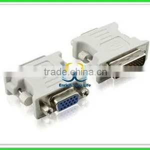 DVI 24+5 Pin Male to VGA Female Adapter Connector Converter M F DVI-I thumbnail-1