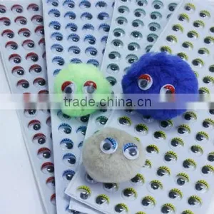 Hot Sale 15mm Sticker Card Color Googly Eyes thumbnail-1