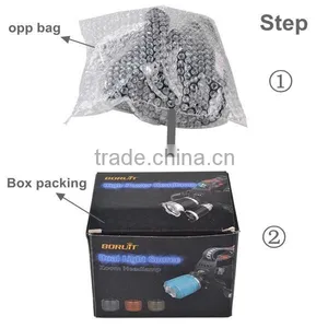 6000 Lumen 4 Modes XML T6 And R2 3 LED Brightest Lumen Rechargeable Headlamp + Bag + Bike Clip + Band + Normal Box Packing thumbnail-6