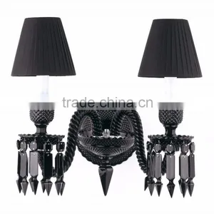 Hot Sale Crystal Bedside Lamps,bedside Lamps With Shade .chandelier Lamp Shade Baccarat Wall Lamp . Black Color thumbnail-1