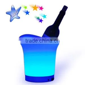 Acrylic Mini Circular Wine Led Bottle Ice Bucket Party Cooler China Factory thumbnail-1