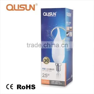 QUSUN LED Candle Light 2.5W Fluorescent Finish for Ambience Lighting thumbnail-4
