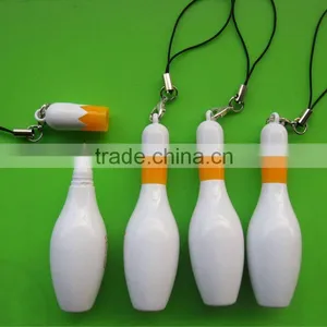 Promotiong Bowling Pin Ball Pen With Key Ring thumbnail-1