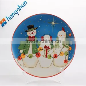 Christmas Plate White Porcelain Dinner Plate Ceramic Dishes Wholesale thumbnail-3