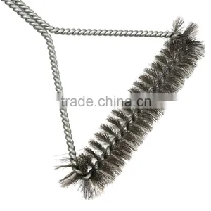 12inch Barbecue Grill BBQ Brush Stainless Steel Wire Bristles Cleaning Brushes With Handle thumbnail-5