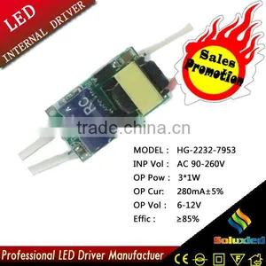 Promotion HG-2232-7953 LED Driver 220V 3*1W thumbnail-1