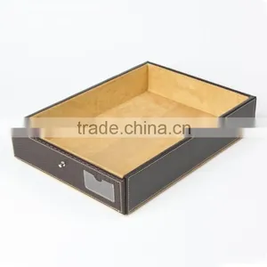 Hot Sell High Quality Multipurpose Genuine Leather or Faux Leather Tray thumbnail-1