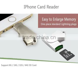 Wholesale OTG Card Reader for Iphone and Twister USB Flash Drive thumbnail-6