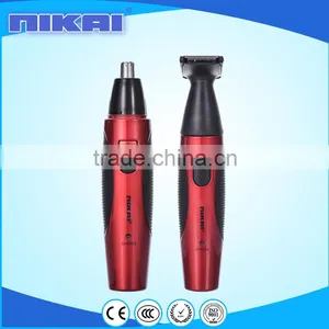 2 in 1 Professional NIKAI Manual Mini Electric Nose Hair Trimmer thumbnail-1