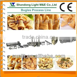 Automatic Extruded Snack Food Fried Wheat Flour Bugle Machinery thumbnail-1