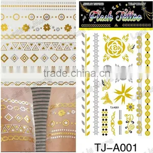 Fashion Gold & Silver Body Temporary Tatoo Sticker thumbnail-1