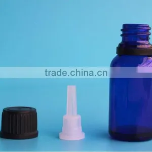 15ml 1/2 oz Blue Glass Essential Oil Bottle With Reducer Plug and Tamper-evident Cap thumbnail-3