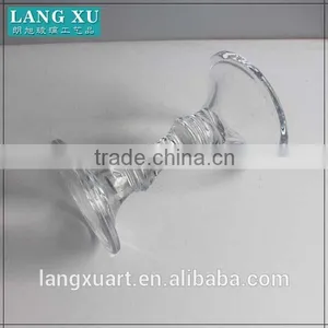 Long-stemmed Crystal Glass Bamboo Candle Holder thumbnail-2