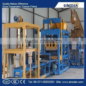 Sinoder Brand QT Concrete Hollow Brick Making Machine, Paver Block Machine, Cement Block Making Machine thumbnail-4