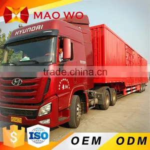 3 Axle 50ton Enclosed Cargo Box Truck Trailer Enclosed Van Trailer thumbnail-1